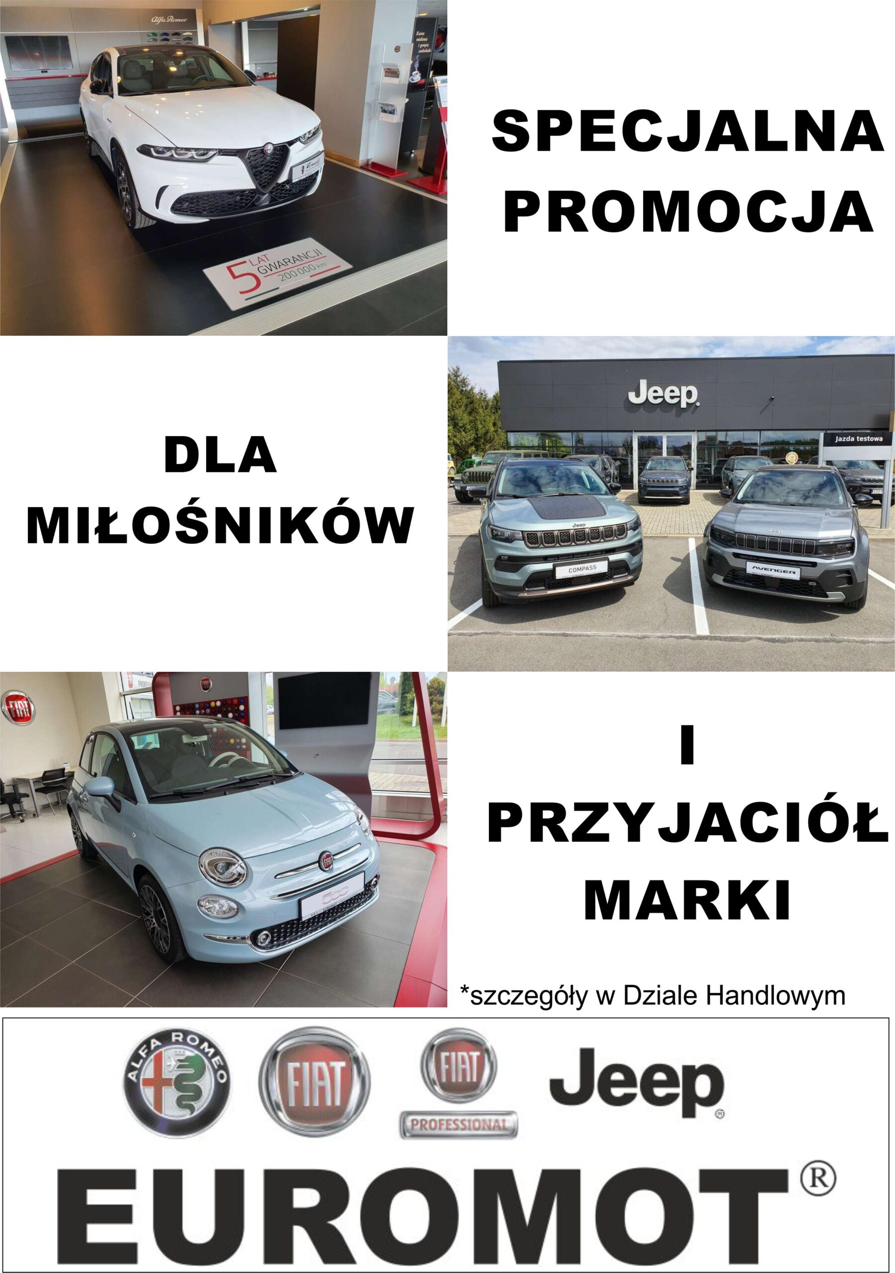 Ogłoszenie: Specjalna Promocja dla Miłośników i Przyjaciół Marki - Kup samochód Alfa Romeo, Fiat, Jeep z Niesamowitymi Korzyściami!