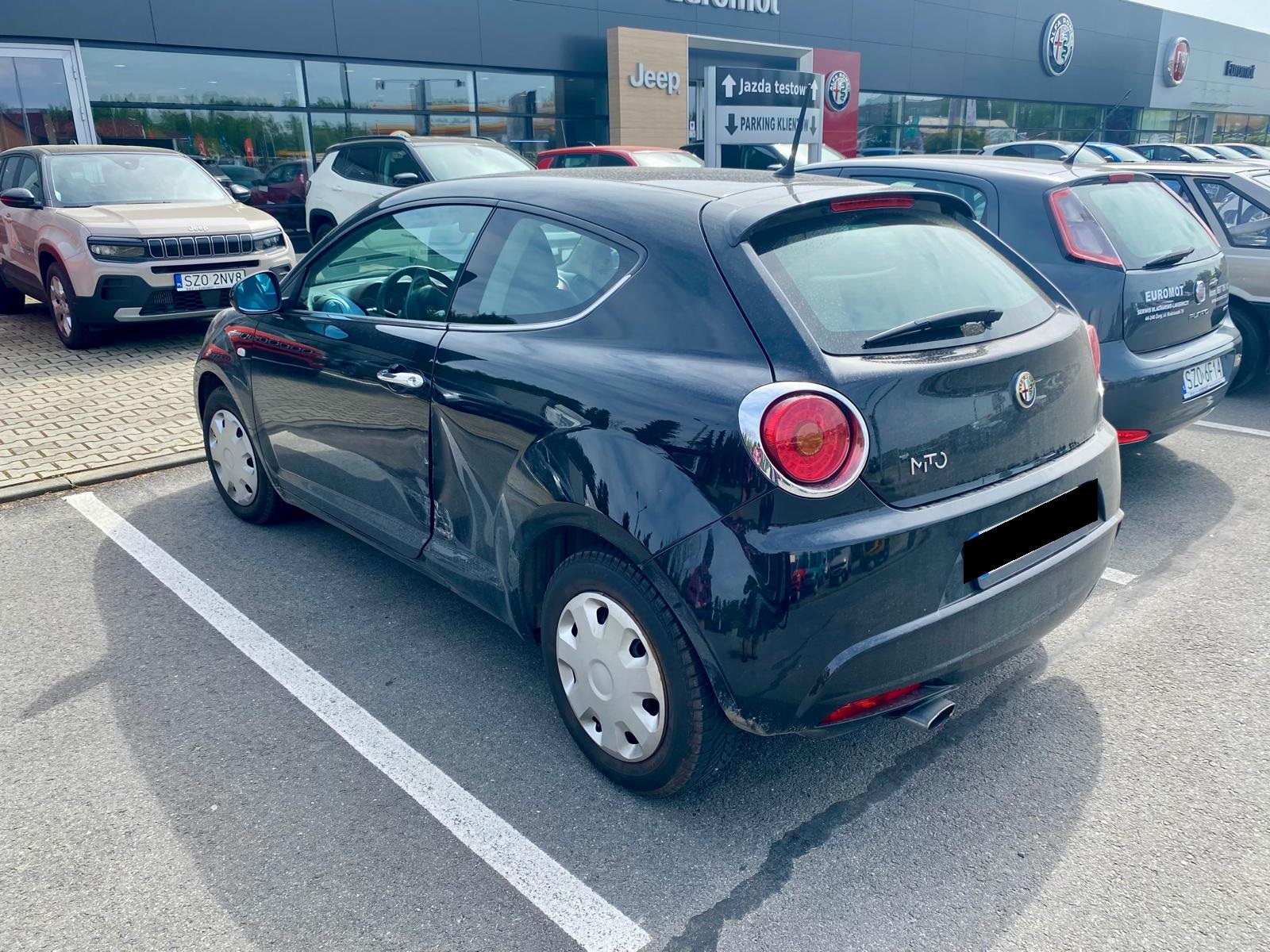 Alfa Romeo Mito - zbyt mocne przytulanie nie jest wskazane.