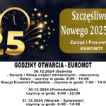 Godziny otwarcia EUROMOT w najbliższych dniach.