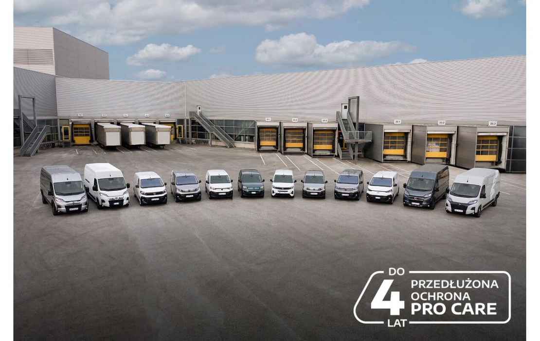 Stellantis Pro One w Polsce wprowadza przedłużoną ochronę dla samochodów dostawczych do 4 lat i 200 000 kilometrów przebiegu.