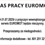Czas pracy Euromot - zmiany wewnątrzorganizacyjne